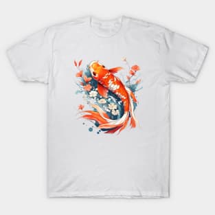 Koi Fish In A Pond T-Shirt